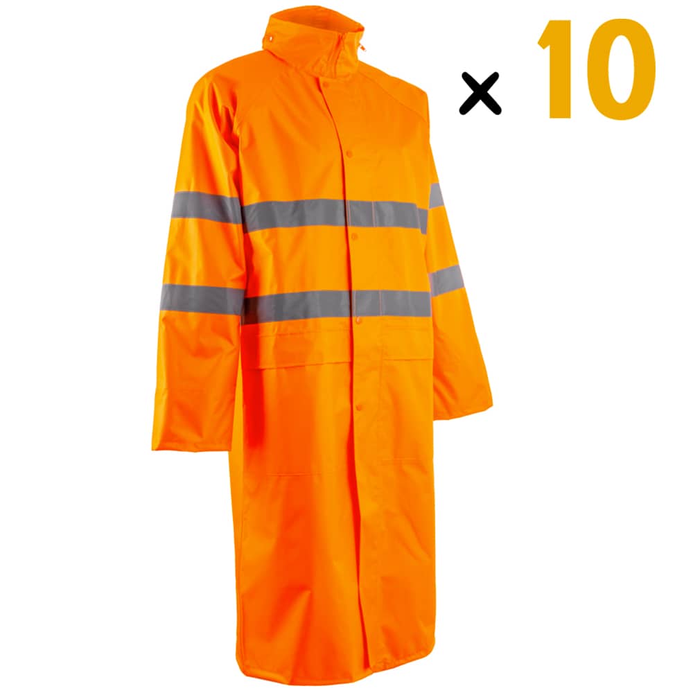 manteau de pluie orange