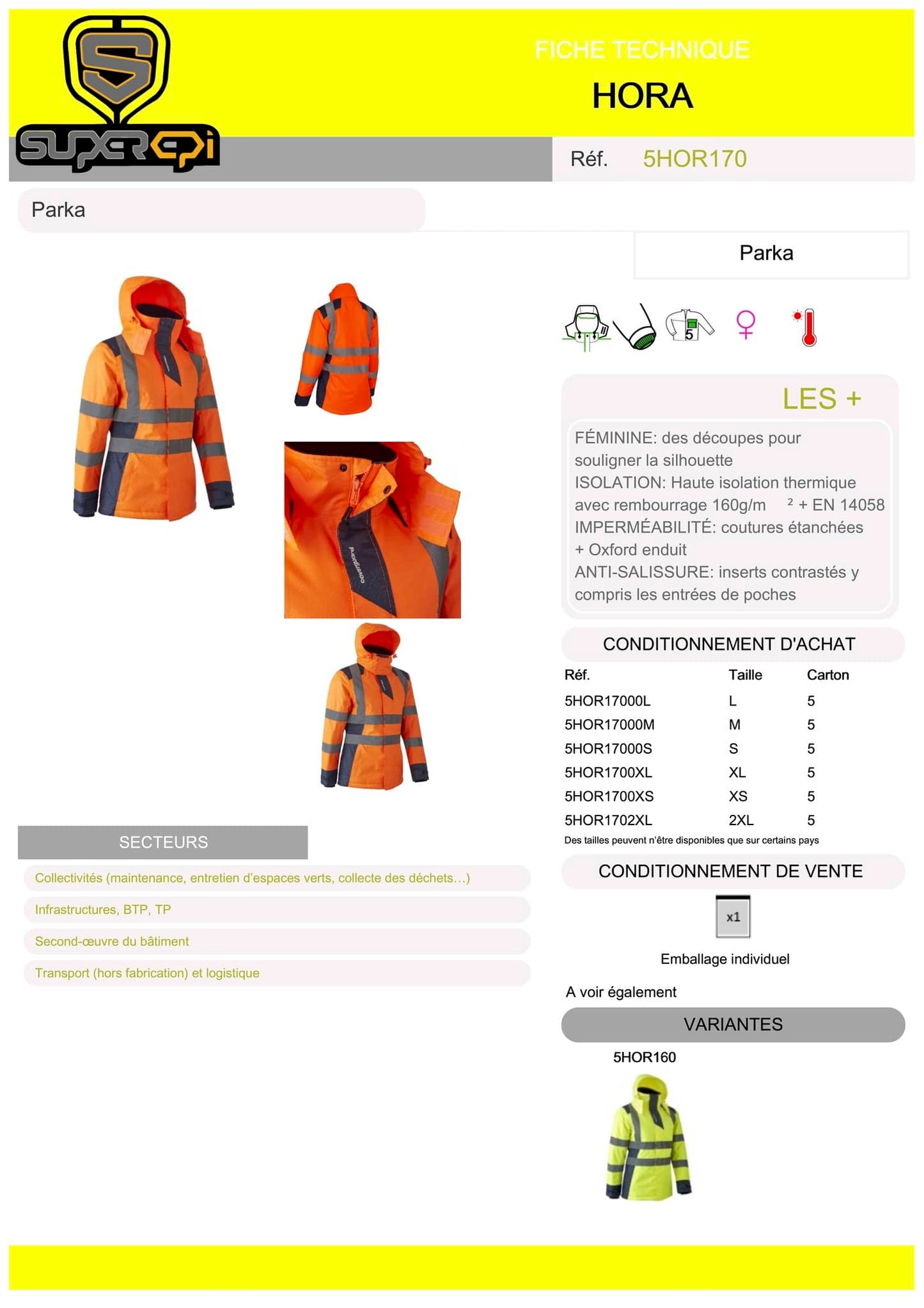 La parka femme Hora de Superepi.fr est un vêtement de qualité supérieure, conçu pour offrir une protection optimale contre les intempéries. Cette parka est fabriquée à partir de matériaux de haute qualité, offrant une résistance exceptionnelle à l'eau et au vent.