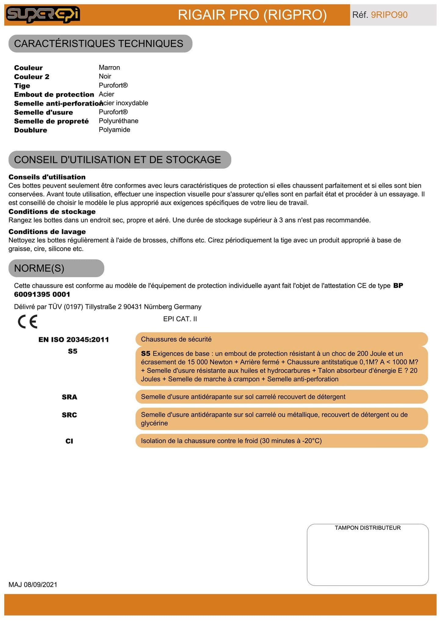 Les bottes de sécurité RIGAIR PRO sont un choix idéal pour les travailleurs de différents secteurs industriels tels que les collectivités, l'industrie agro-alimentaire, les industries légères, lourdes et de process. Fabriquées en PU de haute qualité, ces bottes sont légères et souples, ce qui les rend confortables pour un port prolongé. Elles sont également dotées d'une tige anti-déchirure et résistante à l'usure, assurant ainsi une durabilité maximale.