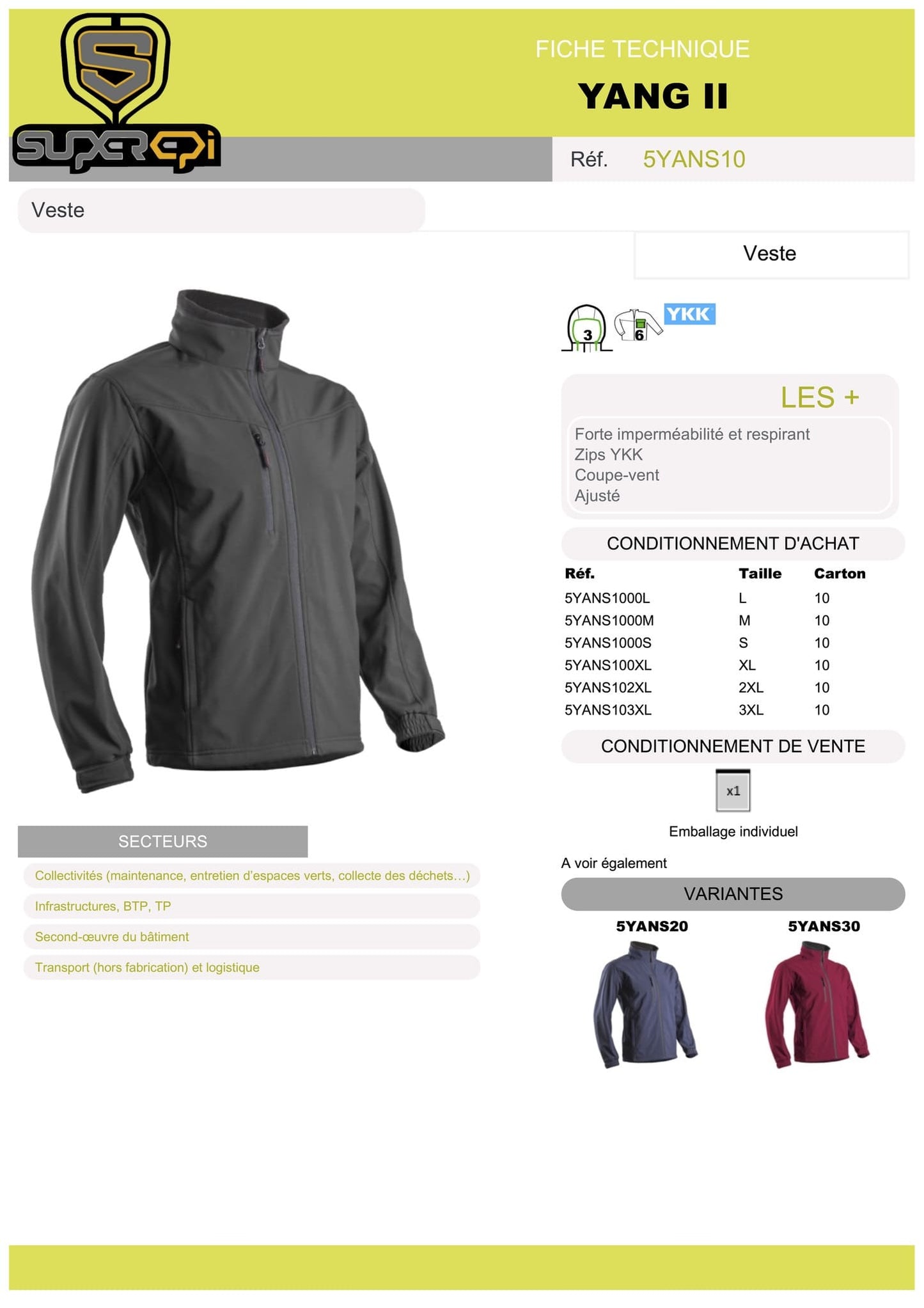 La veste softshell Yang II noire pour hommes et femmes de SuperEpi est le choix parfait pour ceux qui recherchent une veste légère mais chaude pour les activités en extérieur. Fabriquée à partir de matériaux de haute qualité, cette veste softshell est à la fois résistante au vent et à l'eau, ce qui la rend idéale pour les journées venteuses ou pluvieuses.