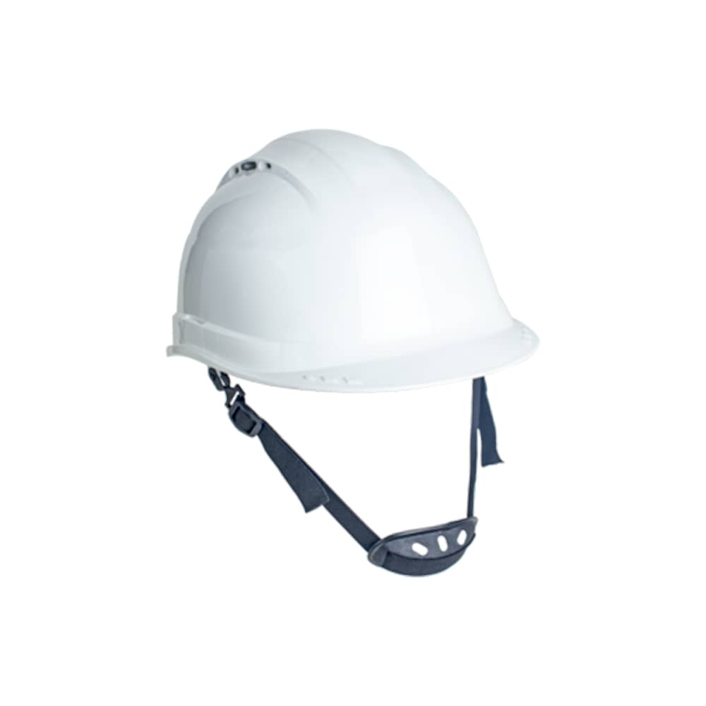 Le casque de chantier PELICANO blanc est un équipement de protection essentiel pour les travailleurs opérant dans les secteurs du BTP, de l'industrie légère et de l'infrastructure. Ce casque de sécurité est doté d'une coiffe en polypropylène et d'un harnais en tissu 6 points d'attache pour un ajustement parfait. La taille du casque peut être réglée facilement grâce à une crémaillère, qui permet de passer de 55 à 62 cm.