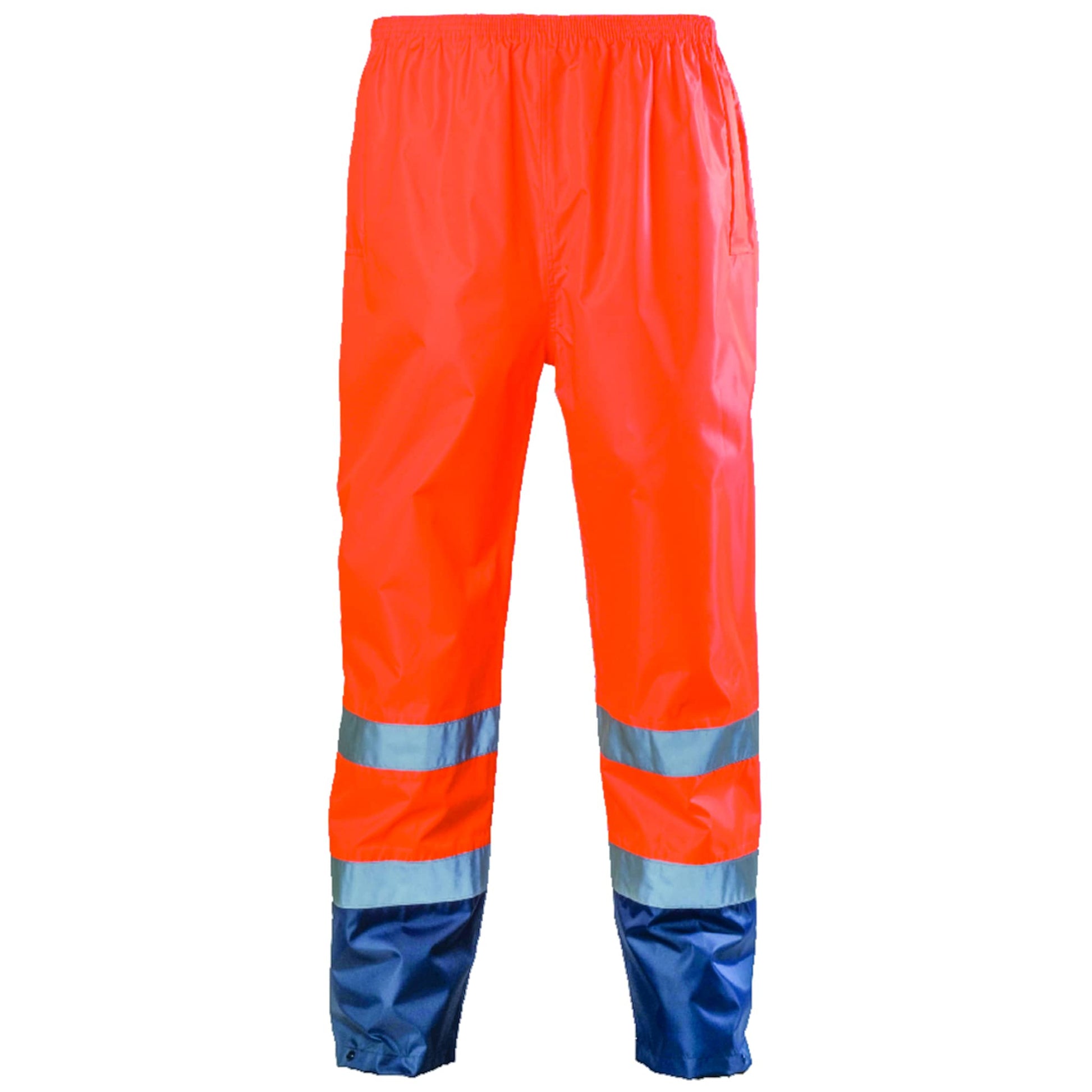 Cet ensemble de pluie Hi-Way haute visibilité est un équipement essentiel pour les travailleurs industriels qui travaillent dans des conditions météorologiques difficiles. L'extérieur est en polyester 150D oxford respirant enduit PU, fluorescent pour une visibilité accrue, tandis que l'intérieur est en polyester 150D oxford respirant de couleur sombre pour éviter les taches de saleté. 