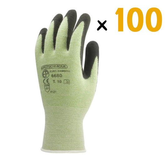 Le Pack de 100 Gants EUROLITE BAMBOU est conçu pour offrir une régulation climatique et anti-transpiration, grâce à sa composition en fibres de bambou, polyamide et élasthanne. Chaque paire de gants est tricotée sans couture à base de fibres de bambou, offrant une durée de port prolongée, tout en gardant vos mains au frais et au sec.