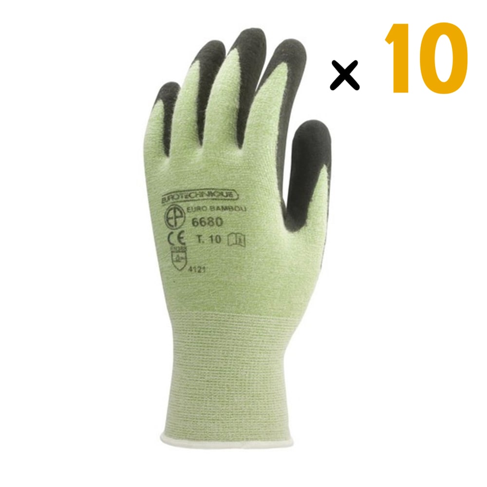 Le Pack de 10 Gants EUROLITE BAMBOU est conçu pour offrir une régulation climatique et anti-transpiration, grâce à sa composition en fibres de bambou, polyamide et élasthanne. Chaque paire de gants est tricotée sans couture à base de fibres de bambou, offrant une durée de port prolongée, tout en gardant vos mains au frais et au sec.