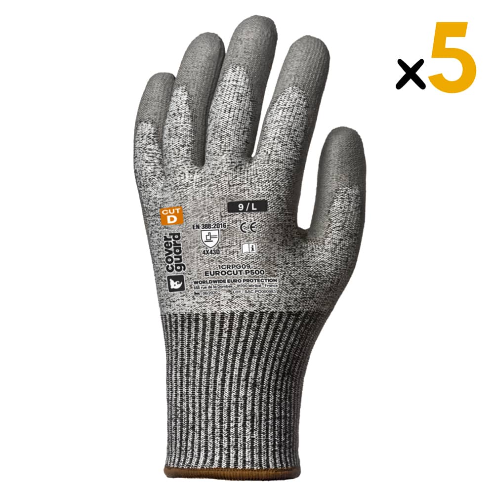 Les gants Eurocut N5600 sont des gants de protection en nitrile, spécialement conçus pour offrir une protection supérieure contre les coupures et les perforations. Ce pack de 5 gants est idéal pour les professionnels qui ont besoin d'une protection supplémentaire pour leurs mains lors de la manipulation d'objets tranchants ou dangereux.