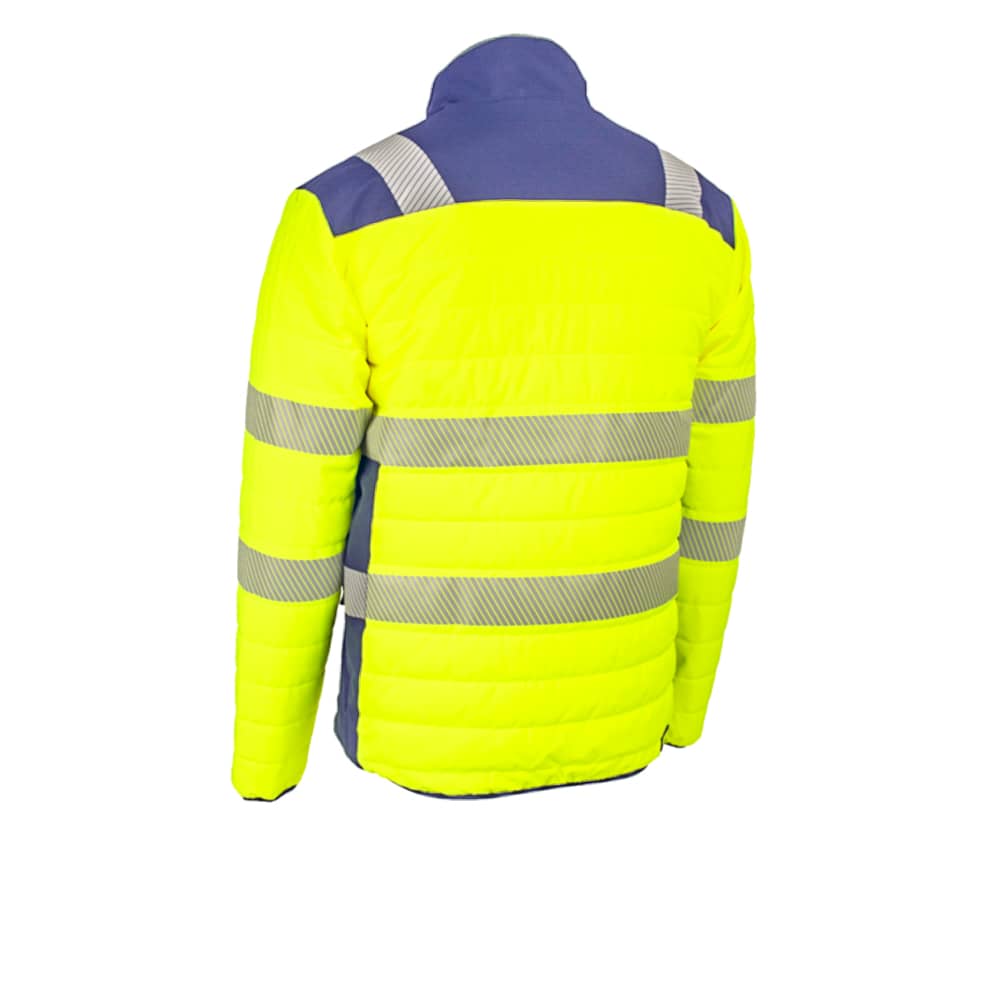 Restez au chaud et au sec lors de vos travaux en extérieur avec la veste thermique FLAKE. Conçue avec une technologie SORONA qui offre chaleur et légèreté, cette veste est également performante grâce à sa membrane TPU déperlante et sa résistance à la déchirure. Les bandes segmentées offrent un confort optimal, tandis que le rembourrage SORONA en partie biosourcé est éco-responsable.